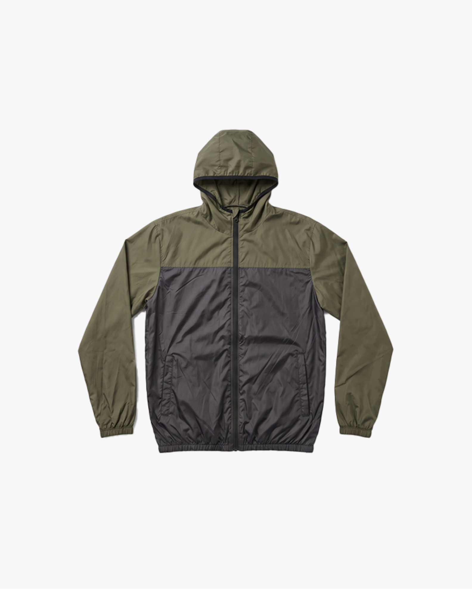 Jaket Running Parasut - Black Olive