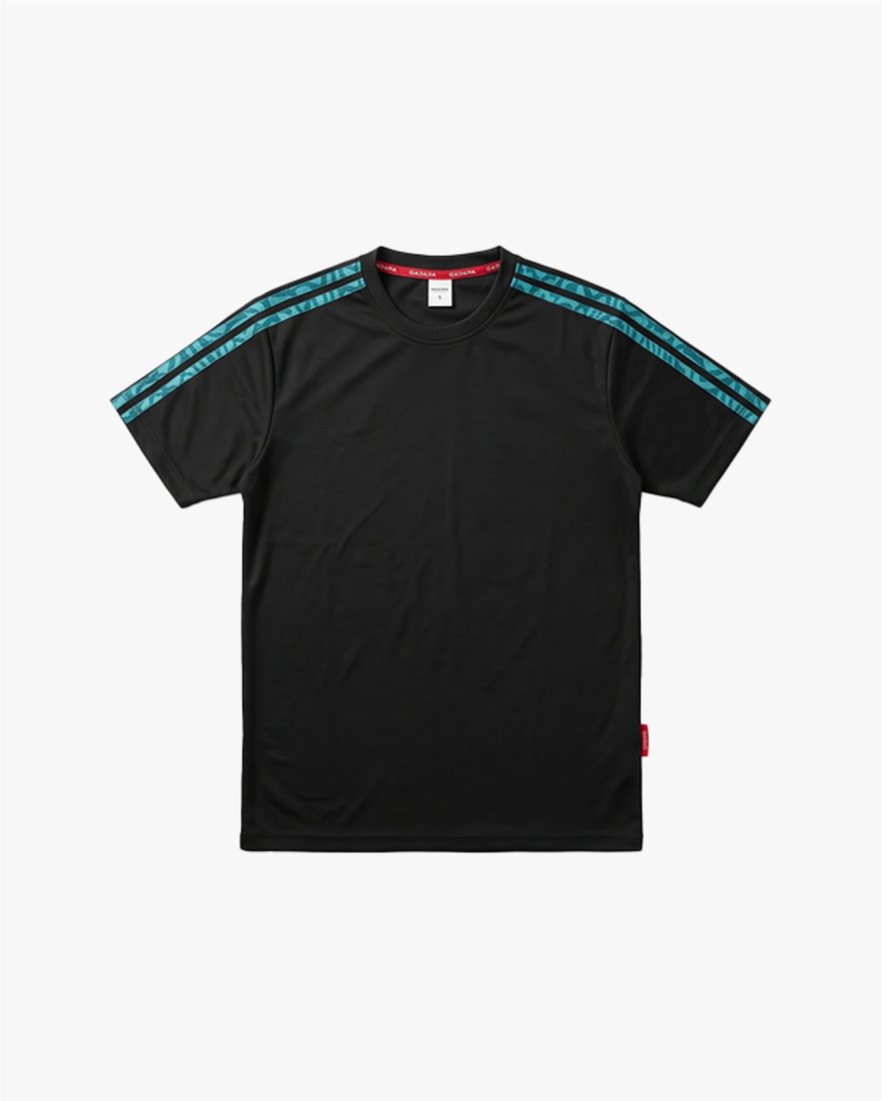 Waffle Strip Tee Black
